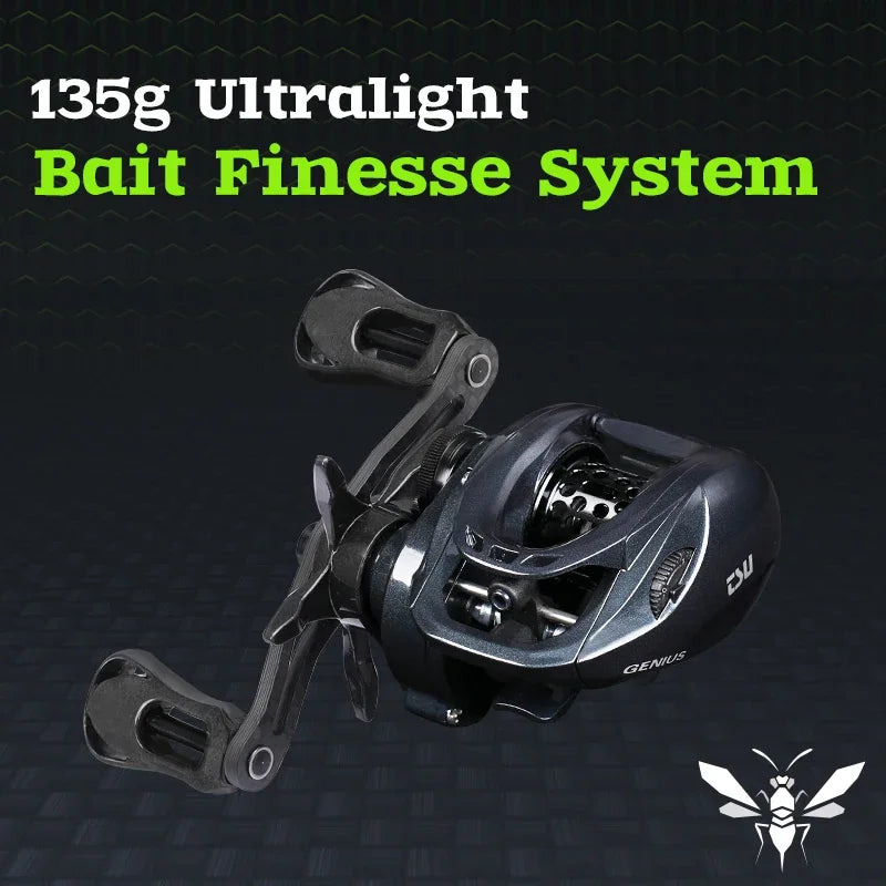 TSURINOYA 135g Ultra Light Baitcasting Reel - GENIUS 50H ELF 50